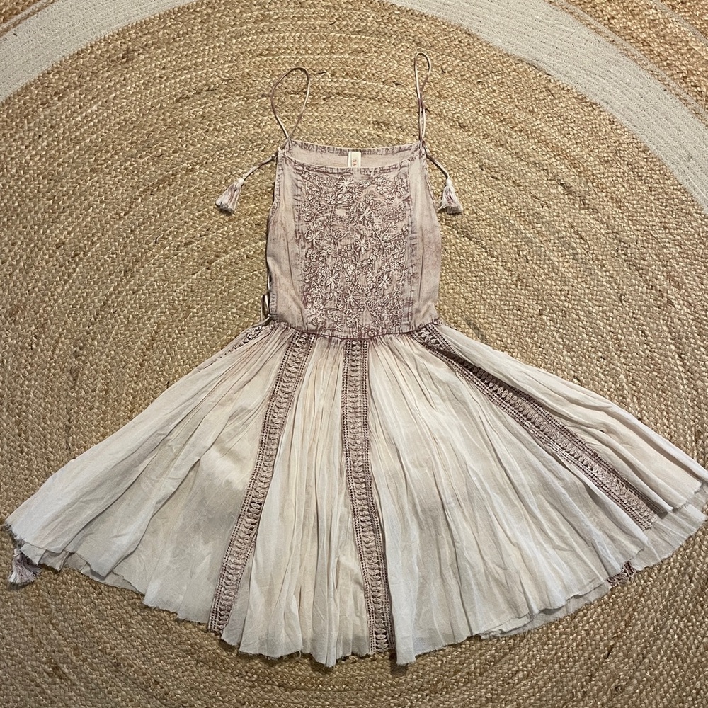RAGA Kimora Embroidered Boho Fit and Flare Dress